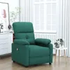 A dark green recliner chair is shown in a well-lit room with a window and curtains in the background. Náhľad obrázku produktu