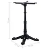 vidaXL Piètement de table de bistrot noir 52x52x72 cm Fonte Voir les images du produit 5