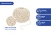 A ball of beige cord with a close-up inset and product information displayed on the right. Produktbild-Vorschau