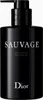 A black bottle of Dior Sauvage shower gel with white text. Produktbild-Vorschau