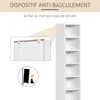 HOMCOM Lot de 2 étagères colonnes Armoire de Rangement Voir les images du produit 6