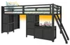 Letto a soppalco Merax, 90x200 cm, letto per bambini con 7 Anteprima dell’immagine prodotto 5