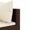 9-tlg. Garten-Sofagarnitur mit Kissen Braun Poly Rattan Produktbild-Vorschau 5