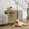 PawHut Cage pour chien Meuble, box pour chien avec porte et Voir les images du produit 2