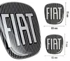 Naklejka Fiat 3D logo części zamiennej czarna do Bravo 2 Podgląd zdjęcia produktu 1
