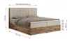 MKS MEBLE Boxspringbett 180x200 mit Bettkasten Eiche, Produktbild-Vorschau 17