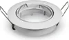 A white recessed spotlight housing with spring clips, shown from a slightly elevated angle against a white background. Voir les images du produit