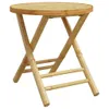 Bambus Bistro-Set Klappbar 2-Sitzer Gartentisch 45x45cm Produktbild-Vorschau 5