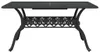 vidaXL Tavolo da giardino nero 150x90x72 cm in fusione di Anteprima dell’immagine prodotto 4