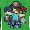Minecraft Steve Survive Kinder Jungen Langarmshirt Shirt – Produktbild-Vorschau 2