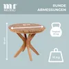 Mr. Deko Beistelltisch Burton rund 60 cm Teakholz natur Produktbild-Vorschau 7