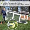 zooprinz Hühnerstall Mobi | Auf Rollen | 248x115x76cm Produktbild-Vorschau 3