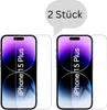 CLM-Tech 2er Set Schutzfolie kompatibel mit iPhone 15 Plus Produktbild-Vorschau 1