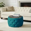 Luxe set van 2 fluwele poefs, multifunctioneel (4-in-1), Productafbeelding-voorbeeld 7