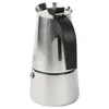 A stainless steel moka pot coffee maker. Náhled obrázku produktu