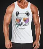 Herren Tank-Top Panda Bär Aufdruck Tiermotiv mit Produktbild-Vorschau 3