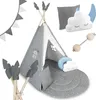 Nukido NK-406 Dětské teepee - šedé Náhľad obrázku produktu 2