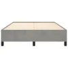 vidaXL Cadre de lit sans matelas gris clair 140x200 cm Voir les images du produit 4