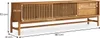 Lowboard ADAMO 180 cm aus Massivholz, Eiche Finish - TV Produktbild-Vorschau 7