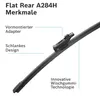 Spazzola tergicristallo BOSCH Rear Aerotwin posteriore 3 Anteprima dell’immagine prodotto 5