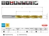 RUKO Set snijspiralboren A131011, snelstaal Productafbeelding-voorbeeld 3