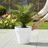 Fioriera in plastica M rotonda Ø 38 cm - bianca - Fioriera Anteprima dell’immagine prodotto 6