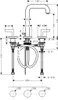 hansgrohe  AXOR Citterio 3-Loch Waschtischarmatur 170, Produktbild-Vorschau 2