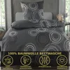 Bettwäsche 155x220 Baumwolle Sets, Kreismuster Bettbezug Produktbild-Vorschau 2