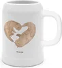 Mr. & Mrs. Panda Seidel Otter Herz - Weiß - Geschenk, Bier, Produktbild-Vorschau 1
