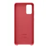 The back view of a red smartphone case on a white background. Voir les images du produit