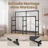 SONGMICS Kleiderständer mit Doppelstange und 2 Ablagen, Produktbild-Vorschau 5