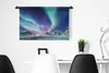 MuchoWow® Wandteppich Wandbehang Nordlichter - Schnee - Produktbild-Vorschau 5