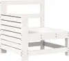 10-tlg. Garten-Sofagarnitur Weiß Massivholz Kiefer Produktbild-Vorschau 7