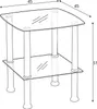 Halmar | Couchtisch Glas - CANARIA - Transparent - Produktbild-Vorschau 4