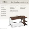 tectake® Computer-Schreibtisch Canton 120 x 60 x 75,5 cm Produktbild-Vorschau 6