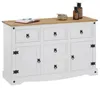 Sideboard CAMPO, Kommode Kiefer massiv, weiß lasiert, 5 Produktbild-Vorschau 2