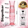 4 Trinkgläser Fisch Form Gläser Set Wassergläser Wasserglas Produktbild-Vorschau 2