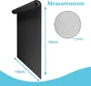 Intirilife Fliegennetz aus Fiberglas Schwarz Meterware Produktbild-Vorschau 4