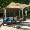Relaxdays Gartentisch mit Schirmloch, antike Optik, Produktbild-Vorschau 3