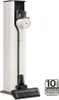 A beige and black LG CordZero A9T cordless vacuum cleaner is shown standing upright on a white background. A graphic with text is in the bottom right corner. Náhled obrázku produktu