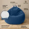 URBANARA Sitzsack 120l blau Basic-Comfort Produktbild-Vorschau 2