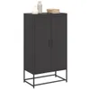 vidaXL Highboard Schwarz 68,5x38,5x123,5 cm Stahl Produktbild-Vorschau 4