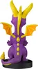 The back view of a purple Spyro the Dragon figurine with yellow horns and orange wings, standing on a black base. Náhled obrázku produktu