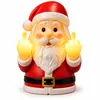 Weihnachtsmann Mittelfinger Nachtlicht 20 cm – Lustige Produktbild-Vorschau 1