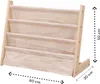 Bibliothèque pour enfants - 60 x 50 x 30 cm - Marron - Bois Voir les images du produit 2
