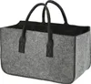 Filztasche Grau Kaminholztasche Henkeltasche  Tragetasche Produktbild-Vorschau 1