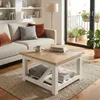 CLP Couchtisch Bastrop 60 x 60 cm quadratisch rustikal Produktbild-Vorschau 4