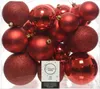 Weihnachtskugeln Kunststoff 6-10cm Mix 26er Set - Produktbild-Vorschau 5