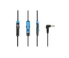 A product shot of a headset's inline controls and audio jack. Produktbild-Vorschau
