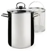 Excelsa Asparagi Jazz Cook Acciaio 24x26x18 cm Argento Anteprima dell’immagine prodotto 1